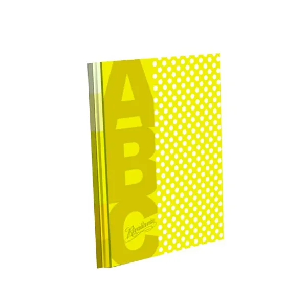 Cuaderno tapa dura Rivadavia abc lunar 48 hs.ray.amarillo