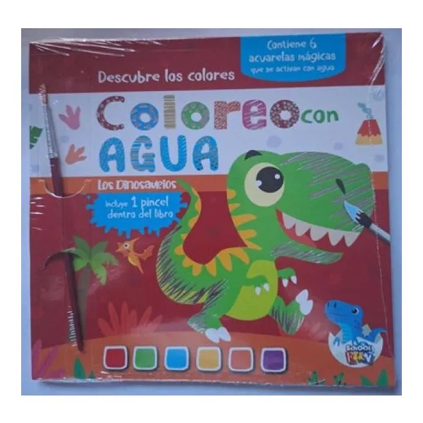 Coloreo con agua-los dinosaurios