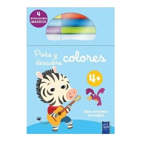 Pinta y descubre colores: cebra