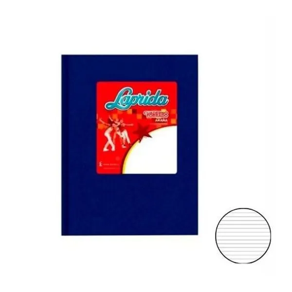Cuaderno 16x21 rayado 50h t/d araña azul Laprida