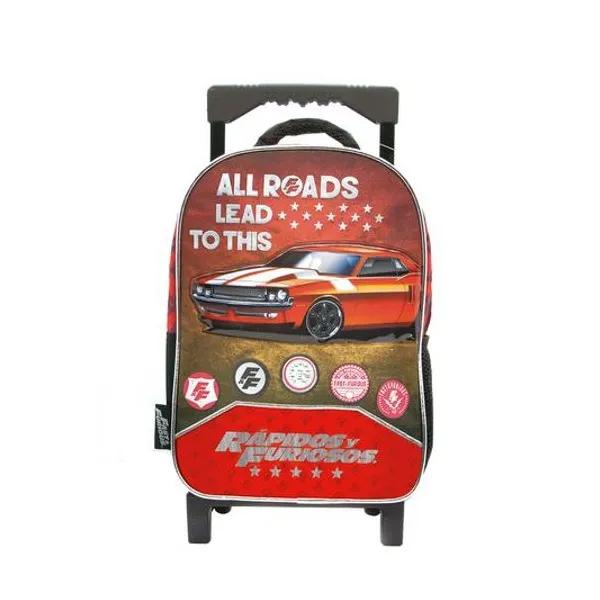 Mochila 12" con carro rápido furioso Cresko