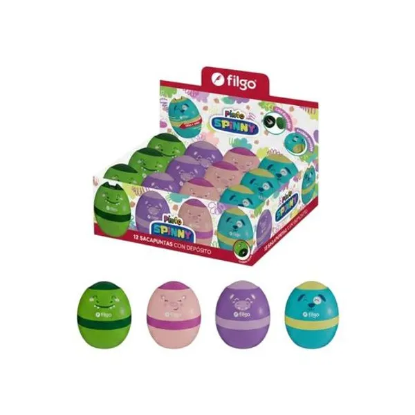 Sacapunta con deposito Pinto spinny caja x12 Filgo - shspny