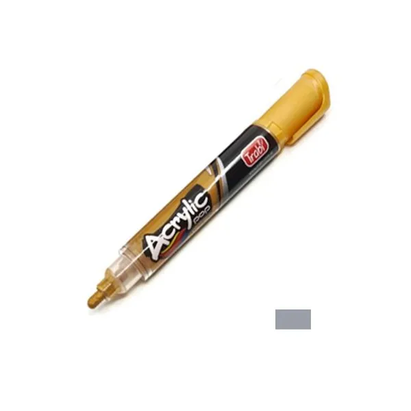 Marcador trabi acrylic pop al agua para 4 mmplata