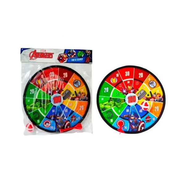 Set tiro al blanco Avengers en bolsa 35x30x4 cm