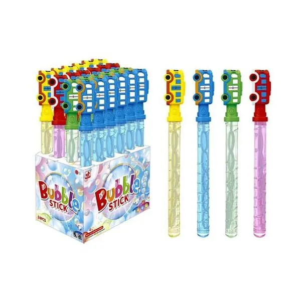 Burbujero stick autobus 39 cm x1 colores surtidos
