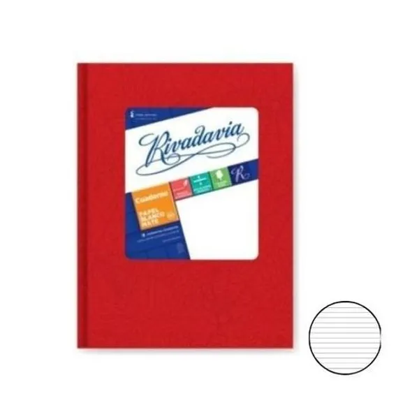 Cuaderno 16x21 rayado t/d araña rojo 194h Rivadavia