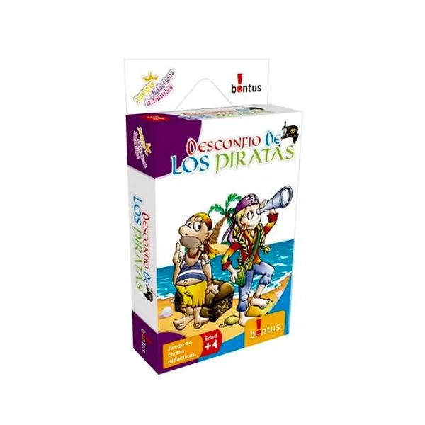 Juego didáctico con cartas desconfia de los piratas 9.5x17