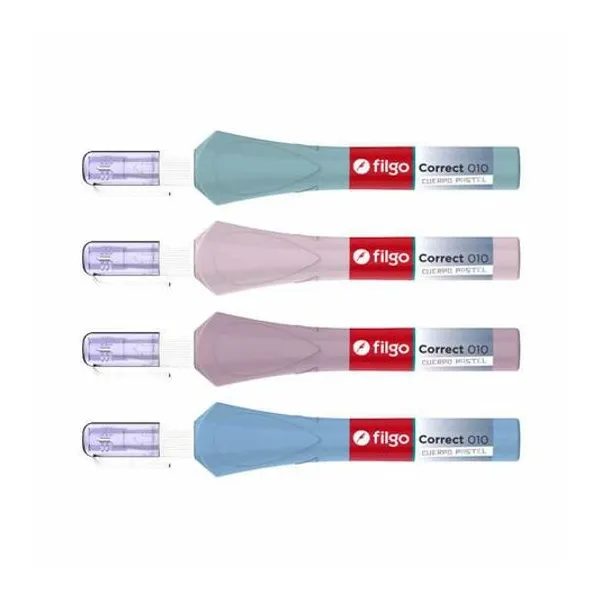 Lápiz corrector 7 ml correct 010 pastel caja x12 unidades Filgo
