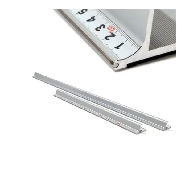 Regla acero dasa corte seguridad 40/45 cm