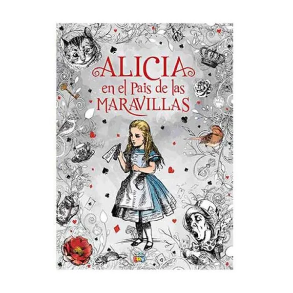 Libro colorear- alicia en el pais de las maravillas 20x28 cm/64 páginas