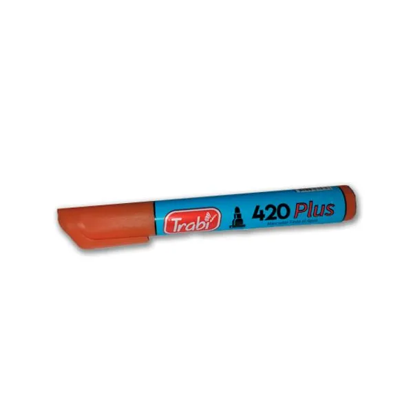 Marcador trabi 420 al agua para red.caja x12 unid.marron