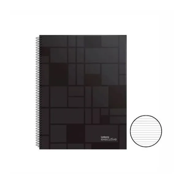 Cuaderno 22x29 rayado 84h t/pp con e negro executive
