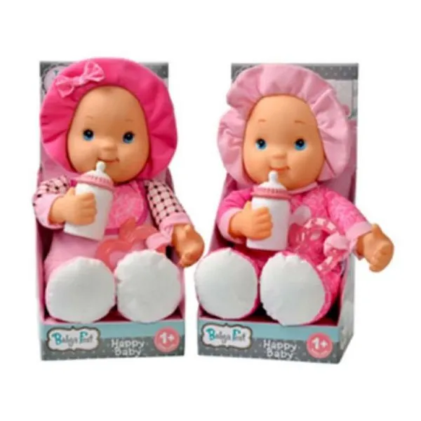 Muñeca baby first 13" happy baby con mamadera