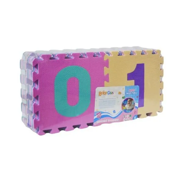 Piso de goma eva letras y números 36 piezas 52x28x14 cm