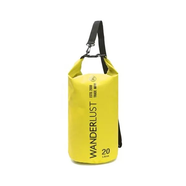 Mochila estanco impermeable amarilla 59x23.5x23.5 cm wanderlust