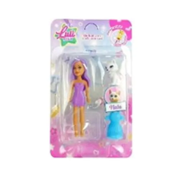 Mini muñeca lulistar con su mascota y accesorios