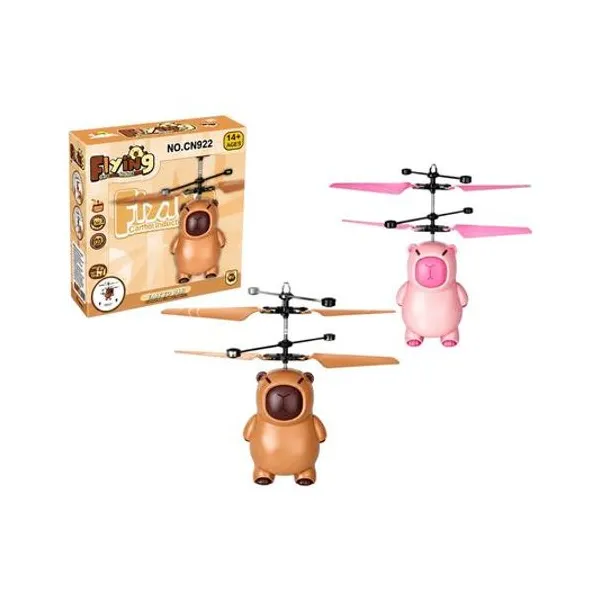Capibara volador con sensor carga usb 9 cm en caja 16x18x5 cm