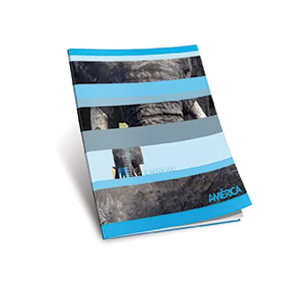 Cuaderno tapa flexible América x48 hs.cuaderno