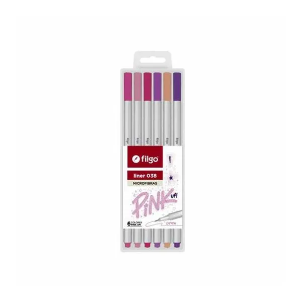 Microfibra al agua 0.4 mm liner 038 pink up! blister x6 f