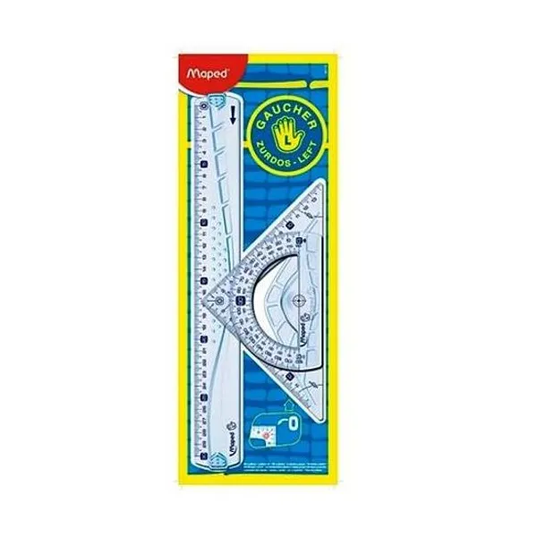 Set de geometria x3 piezas para zurdos Maped