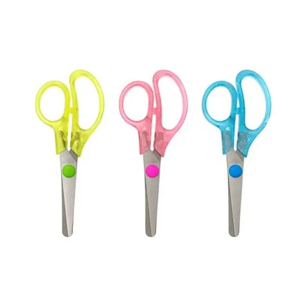 Tijera escolar 12.5 cm x unidad colores surtidos