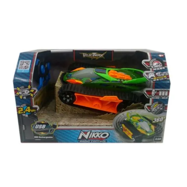 Nikko velocitrax verde neon con contro remoto y usb