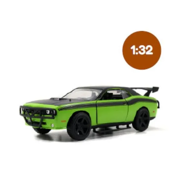 Jada - auto escala 1:32 fast & furious dodge challenger srt8 off road verde - en