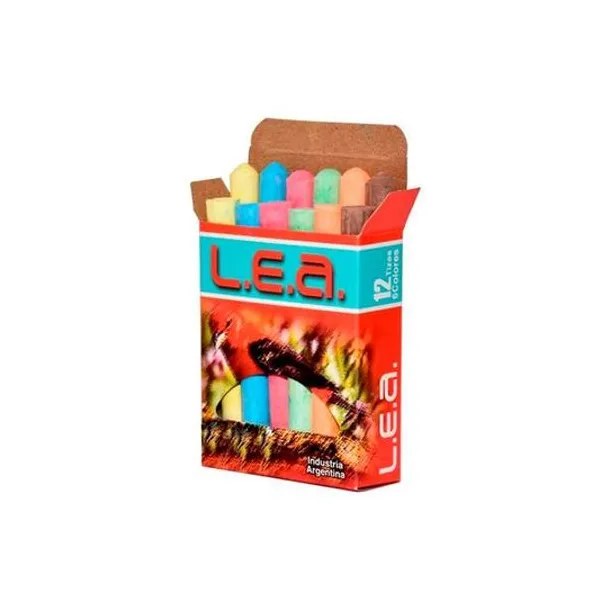 Tiza color caja x12 unidades l.e.a.