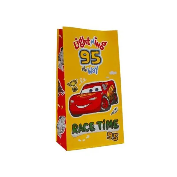 Bolsa cotillon cars 12.5x07x24.5 cm x unidad