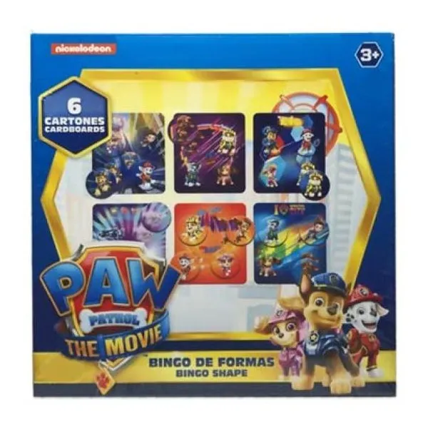Paw Patrol bingo shapes