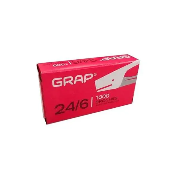 Broche n.° 24/6 caja x1000 unidades grap