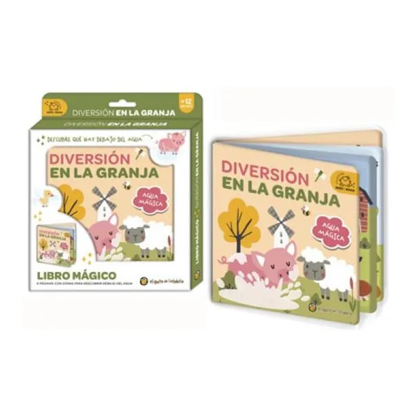 Diversión en la granja baño y magia