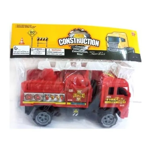 Camión bombero a friccion 24x12x9 cm