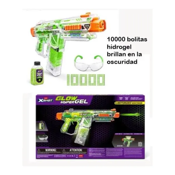 X-shot hyper gel glow in the dark motorized nightmare 10000