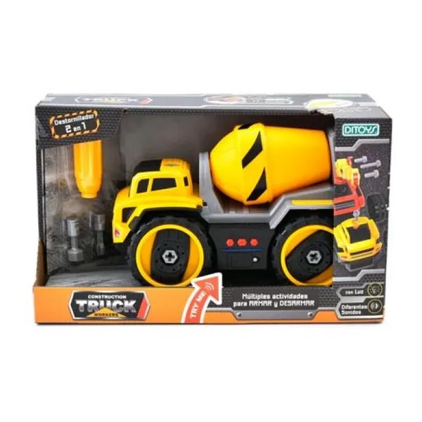 Contruction truck workers