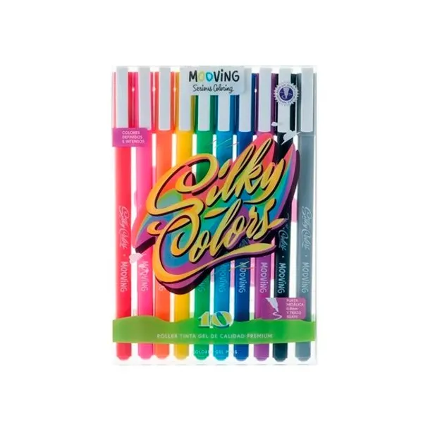 Roller Mooving gel x10 colores surt.