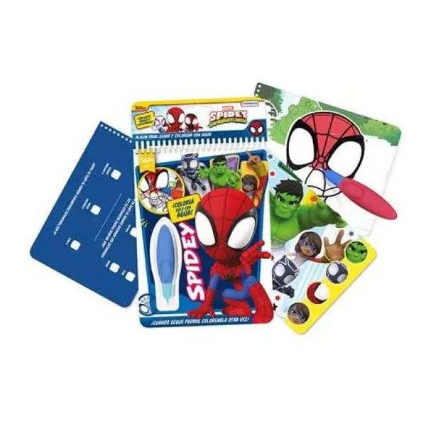 Agua wow spiderman! libro de actividades con lápiz mágico