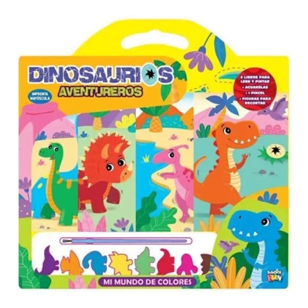 Mi mundo de colores: dinosaurios aventureros 30 27 cm