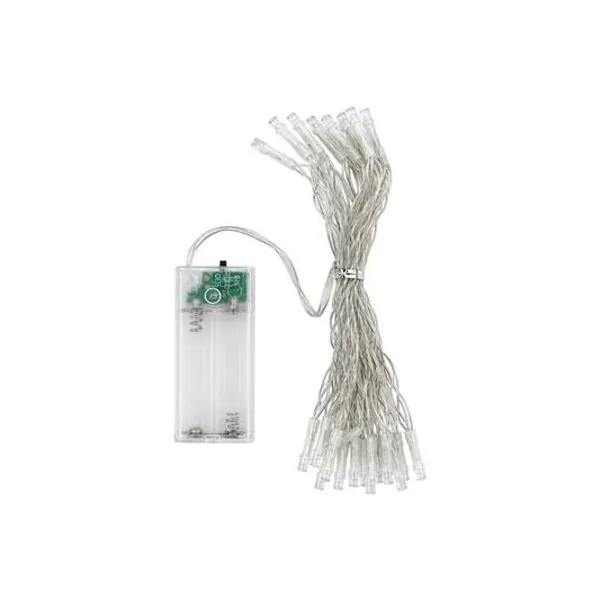 Luces led multicolor 20 led flash 3 mts a pila x1