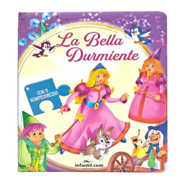 Leo y armo rompecabezas - bella durmiente