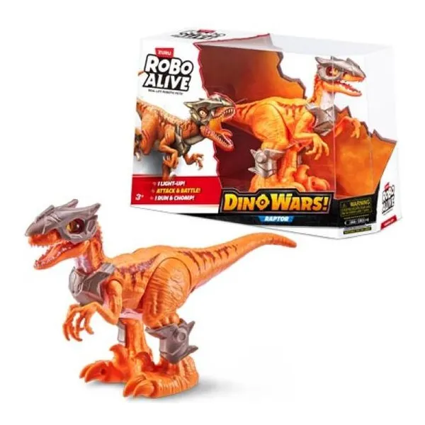 Robo alive dino wars raptor de guerra 25 cm realista