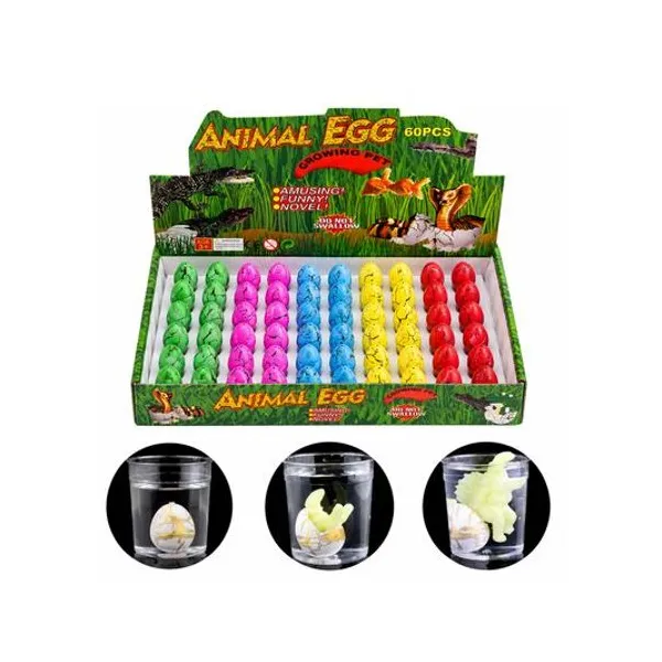 Animales 3 cm crece con agua en huevo caja x60
