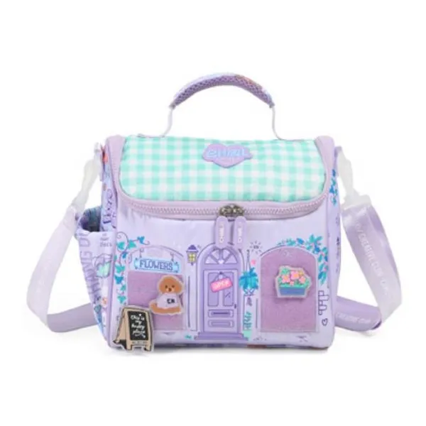 Lunchera my house poodle crew purple 24 23 cm