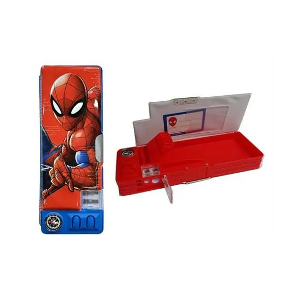 Cartuchera mecanica rectangular Spiderman 24x9 cm x1