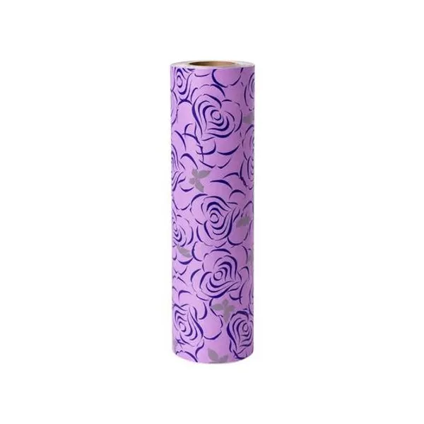 Bobina papel fantasia 35cmx200 mts flores