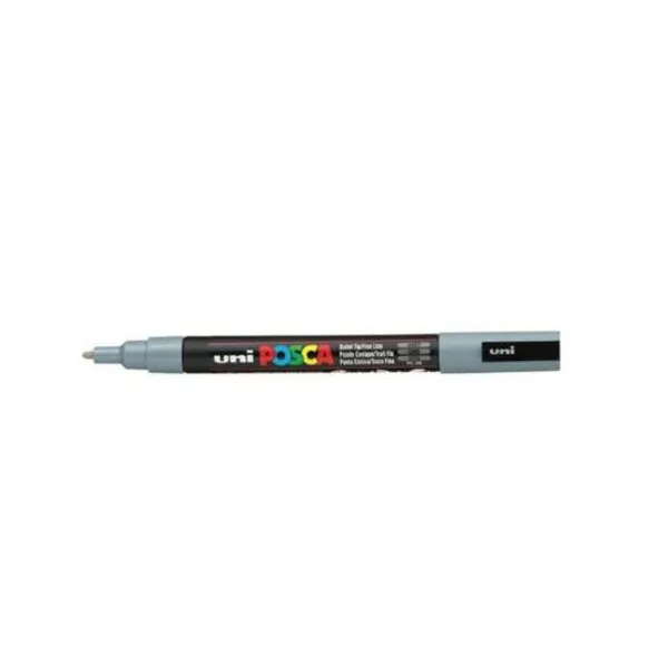 Marcador Uni posca al agua para fina gris pizarra