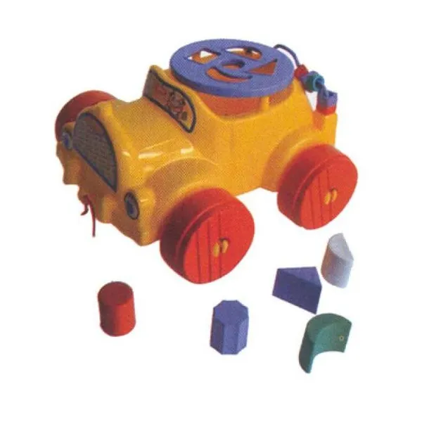 Auto antiguo de arrastre caja