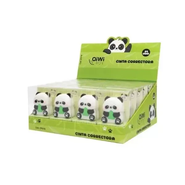 Cinta correctora qiwi panda 6 mmx 5 mts