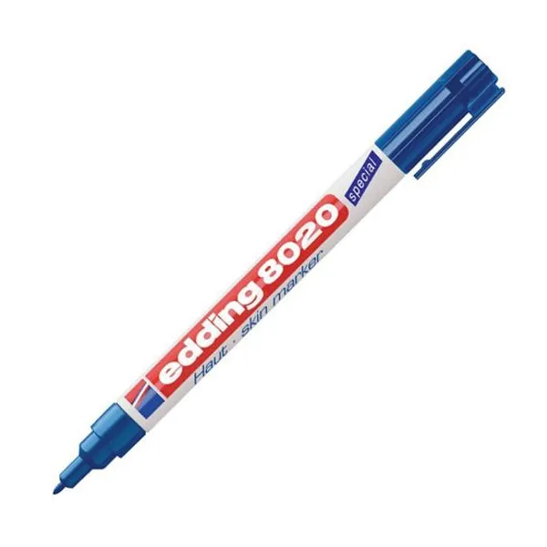 Marcador Edding e 8020 skin marker para la piel azul