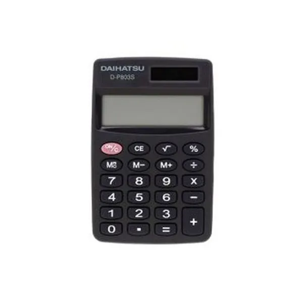 Calculadora 8 digitos 7x9 cm en caja daihatsu - d